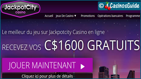 Casino Jackpot City, un excellent choix si vous aimez les machines à sous.