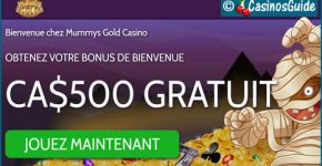 Casino Mummys Gold, encore un site qualitatif de machines à sous Microgaming.