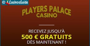 Players Palace Casino, 550 jeux Microgaming au programme et 500 €/$/£/C$ de bonus.